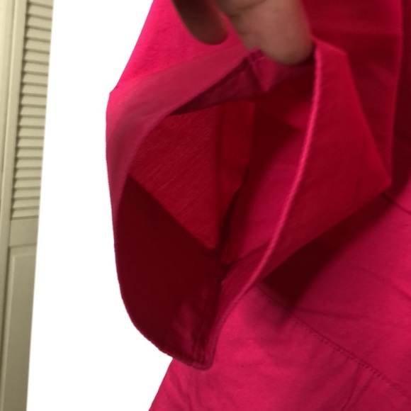 JMS Just my Size Pink Button Down Front Tie Front Top 1X 16W PLUS SIZE - Picture 6 of 7